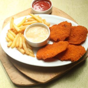 Fried Wonton With French Fries (2 pcs)