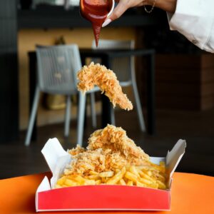 Crispy-Fried-Chicken-With-Wedges